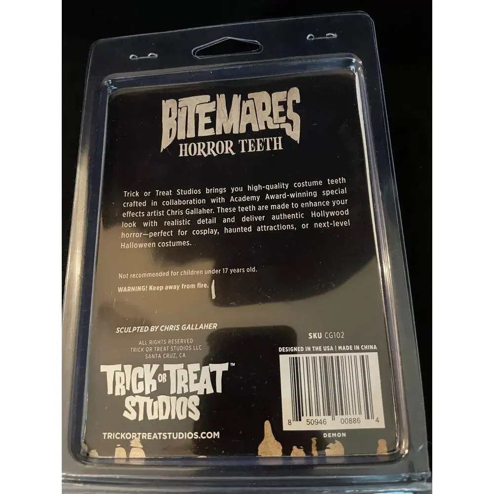 TRICK OR TREAT BITEMARES VAMPIRE UNDERLYING MONSTER HORROR TEETH COSTUME MACG109